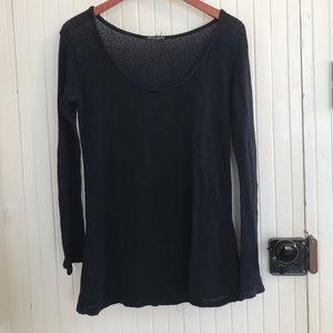 Black knit sweater
